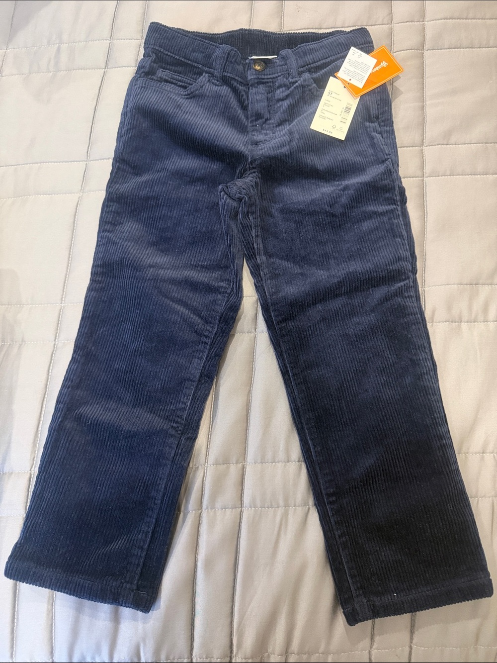 Gymboree Navy Corduroy Straight-Leg Pants
